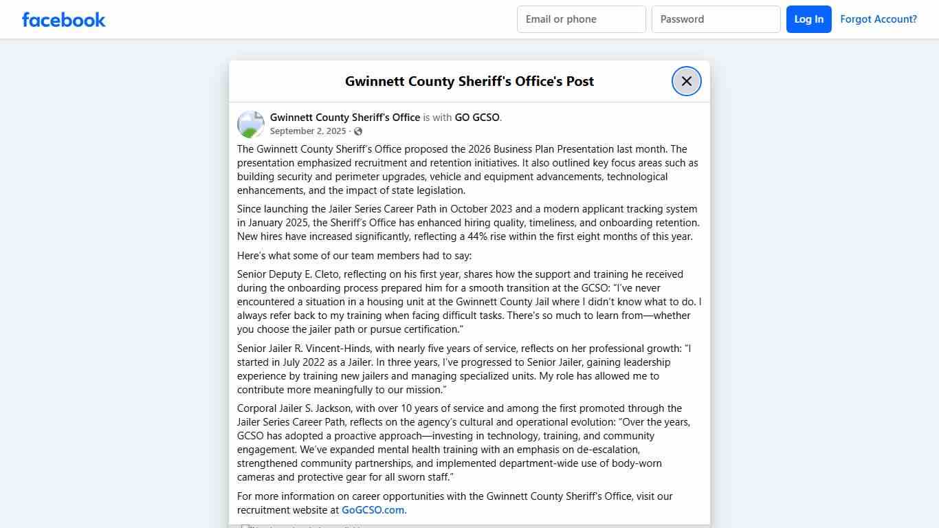 The Gwinnett County... - Gwinnett County Sheriff's Office Facebook